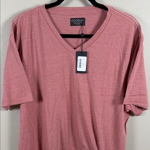 Goodlife Men’s V-Neck Tee in Rose
